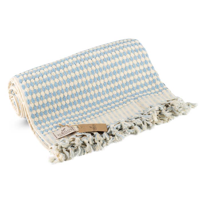 YURTLUS - Wholesale Bath Towel - Pompom Bubble Turkish Cotton Towel for Bath Beach Boutique9
