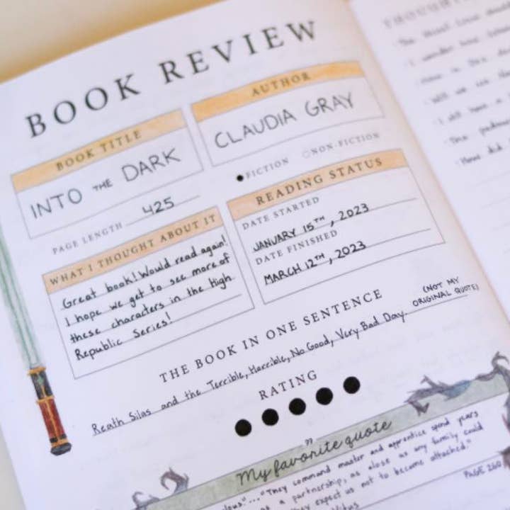 Cozi Nook - Wholesale Dagboek/agenda - My Reading Journal Lichtblauw1