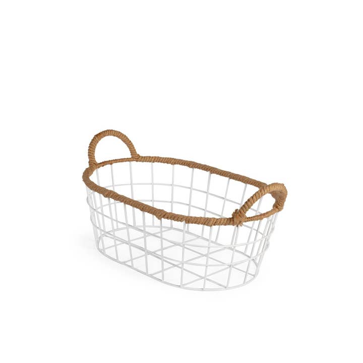 H&H - Wholesale Mand - Set van 3 ovale manden van 33, 37 en 42 cm2