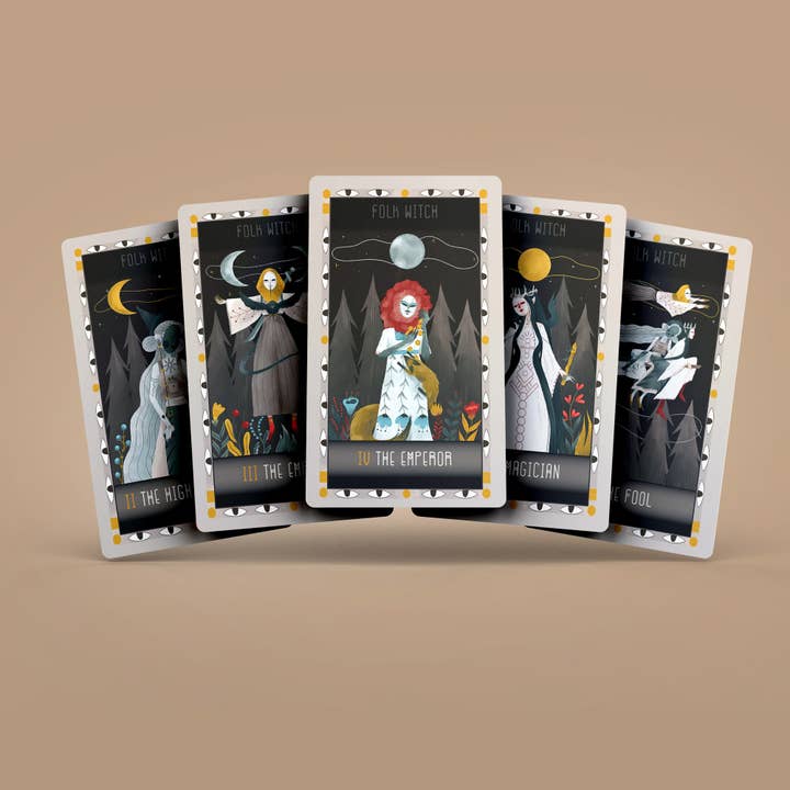 Darksynevyr – wholesale Tarot cards – USA SELLER | Witch Folk Tarot 78+2 Extra Cards Deck