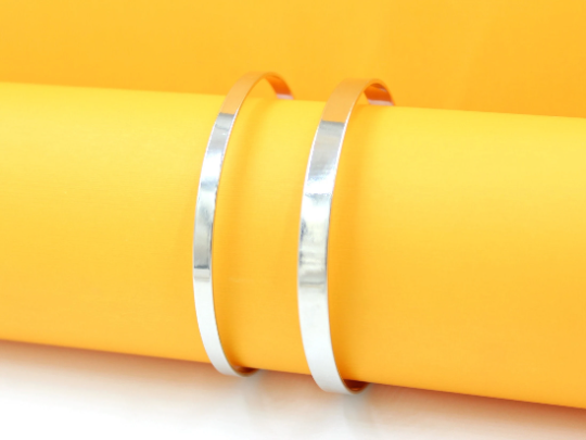 MIA Jewelry - Wholesale Bangle Bracelet - 18K Gold Filled Plain Bangle3