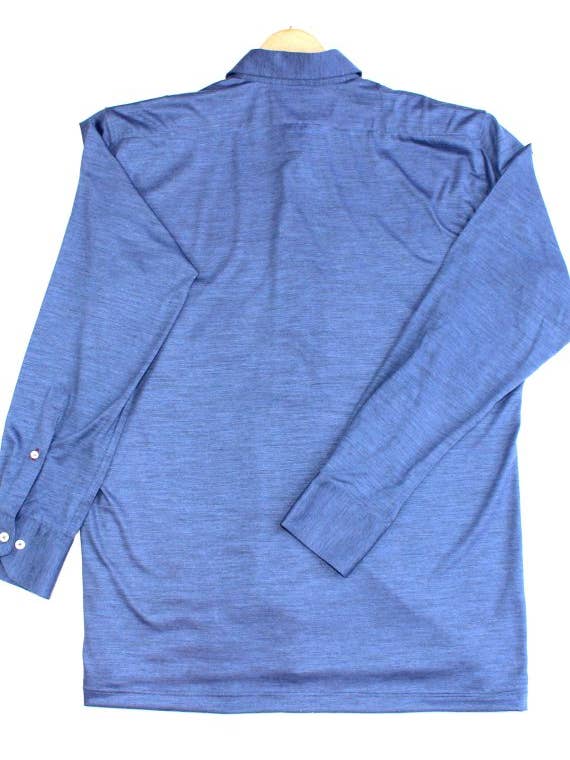 Pellicano – Großhandel Hemd mit Button-down-Kragen – Herren – Herrenhemd aus Merinowolle In Indigoblau2