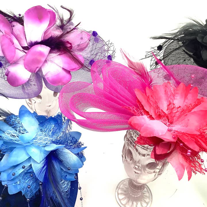 All Little Cute Things - Wholesale Fascinator Hat - Women's - Mismatched Tea Party Ladies Fascinator, Elegant Hat Dress Up9