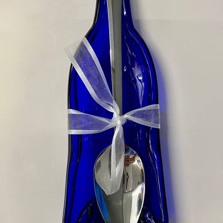 Recycled Wine Bottle Server/Spoon Rest for wholesale by Texas UpCycle