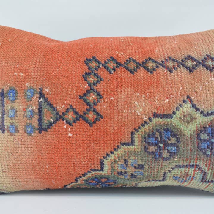 Antique Kilim Embroidered Throw Pillow Covers 16x24 for wholesale by Kilim Pillow Decors