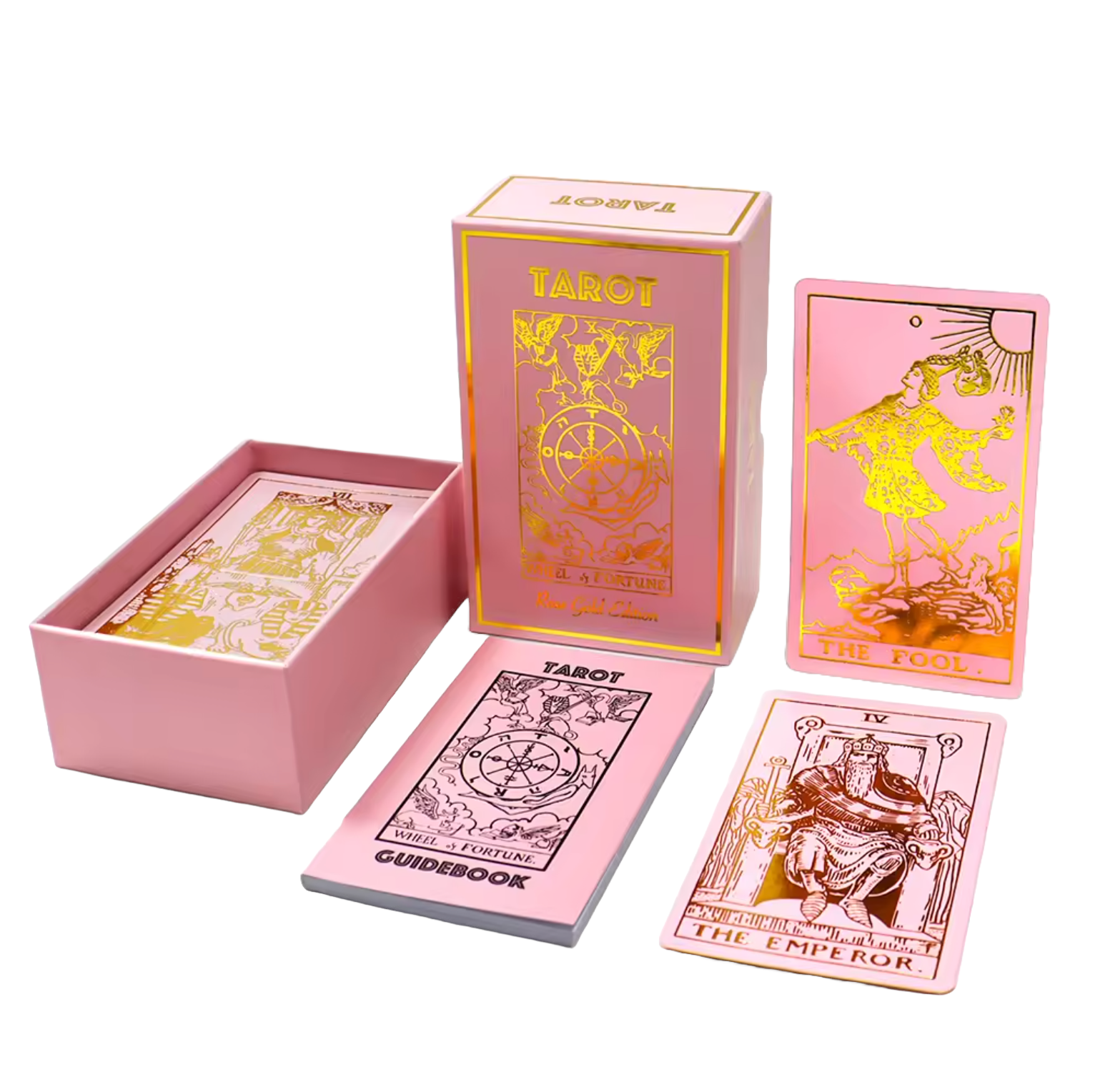 Vieux Monde - Wholesale Tarot Cards - Rose Gold Tarot & Guide | Classic Tarot Design and Gold Foil2
