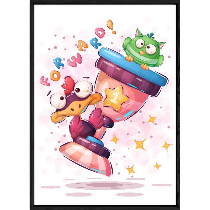 Animal Bird Picture — 23x32 — Wooden and Glass Frame for wholesale by ELISE ET LOUISE