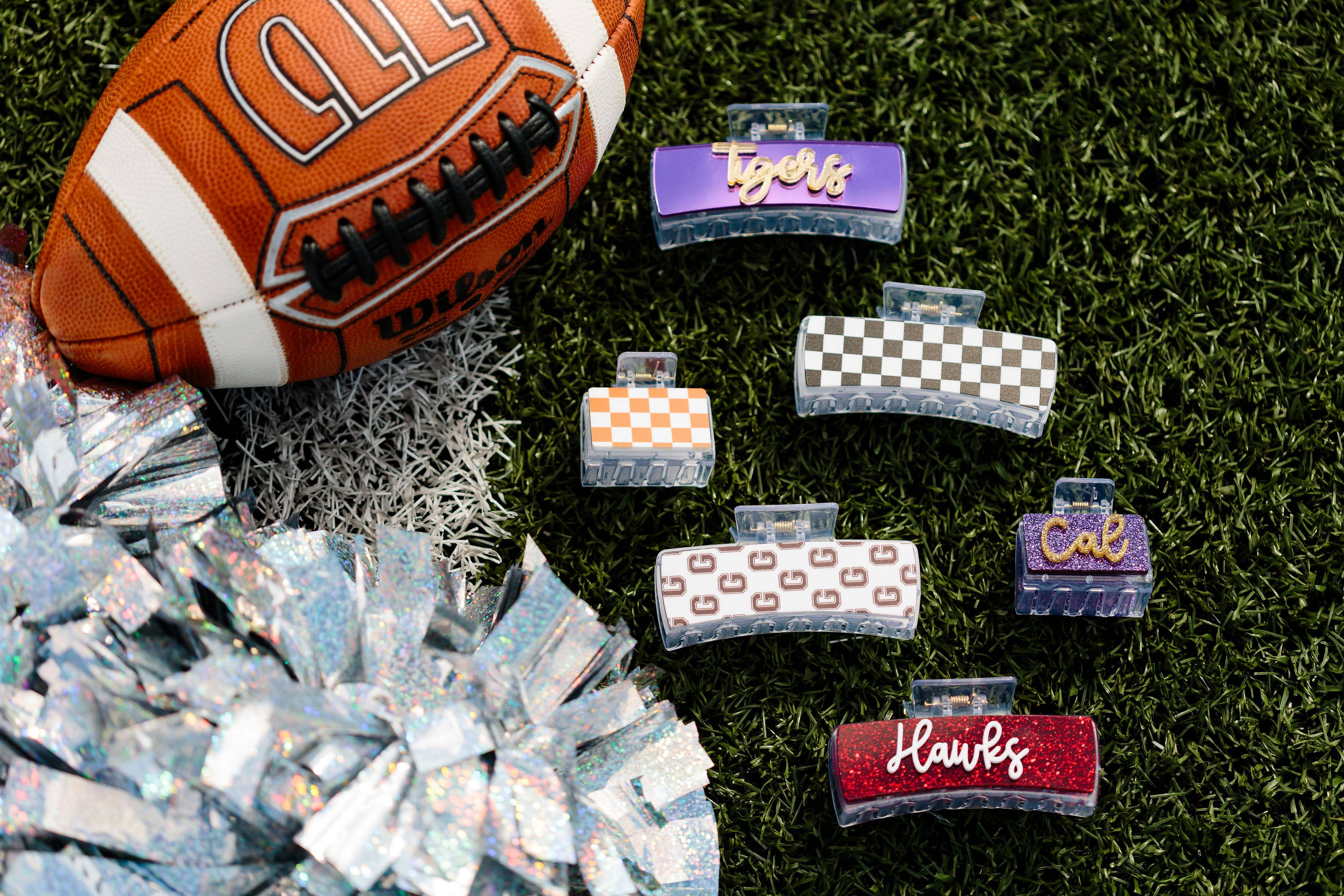 TLD Designs – Engroshandel Hårspænde - Dame – Game Day Stort hårklip1