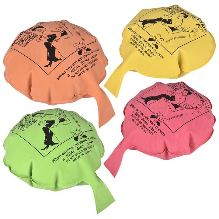 La Luna Bella - Toys - Wholesale Classic Toy - Kids - 8" Whoopee Cushion Asst Colors 24ct - LLB Toys1