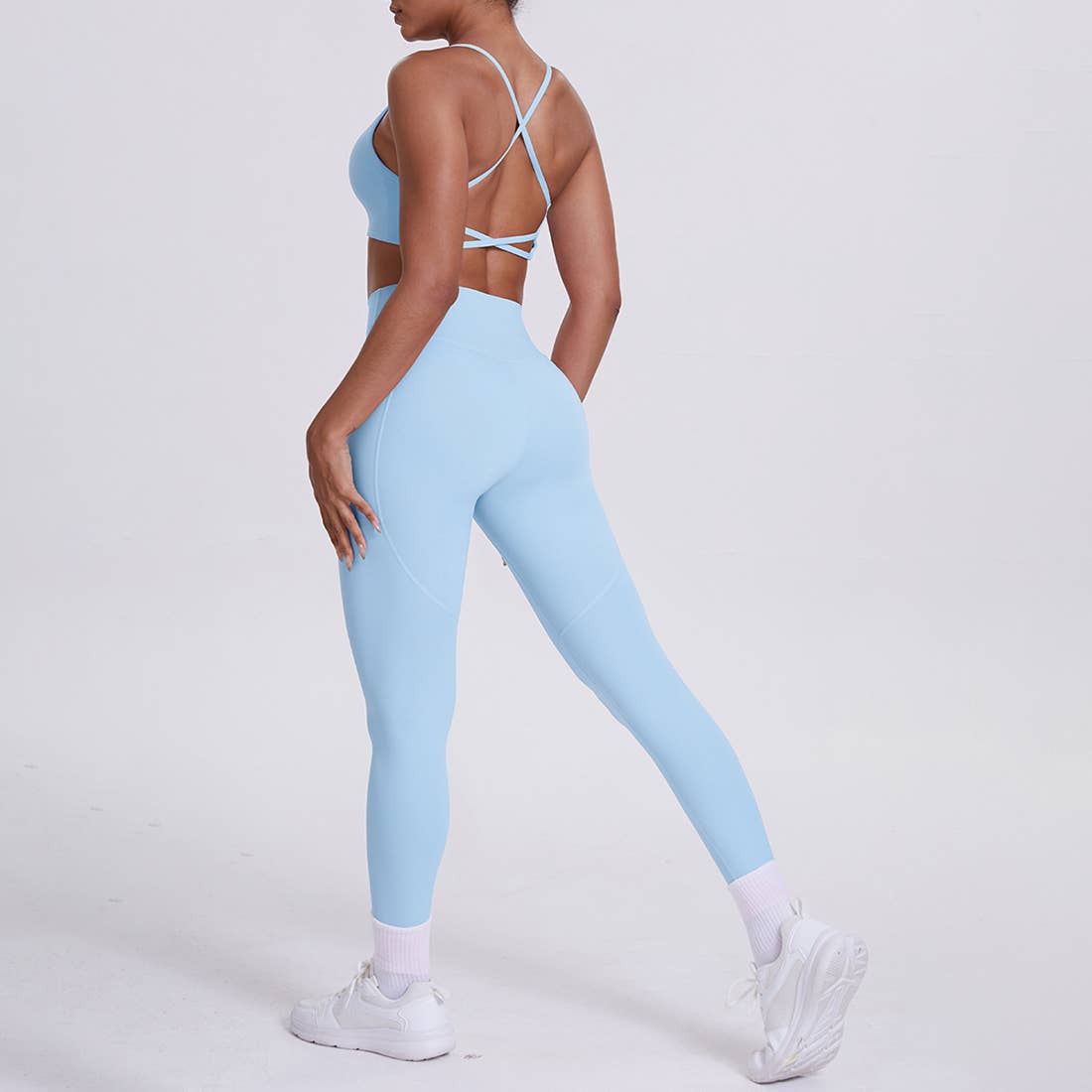 Sodalemon - Wholesale Activewear Set - Women's - Women High-Waisted Yoga Set: Sports Bra + Sculpting Leggings22