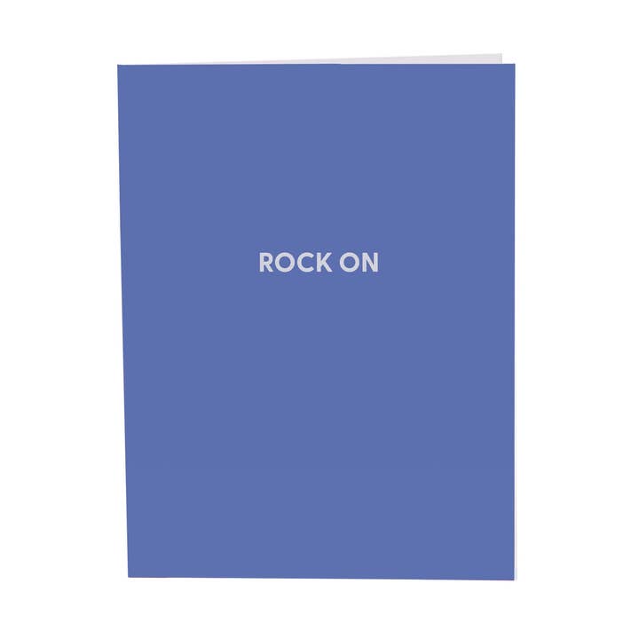 Rock On - Letterpress Greeting Card Blank for wholesale by Chive