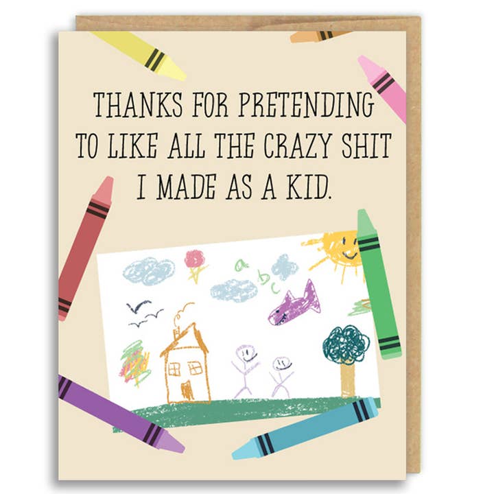 Second Story Cards – wholesale Thank you card – Thanks for Pretending