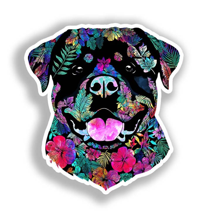 Pegatina de Perro Rottweiler # A018093 para venta al por mayor de Yoonek Graphics