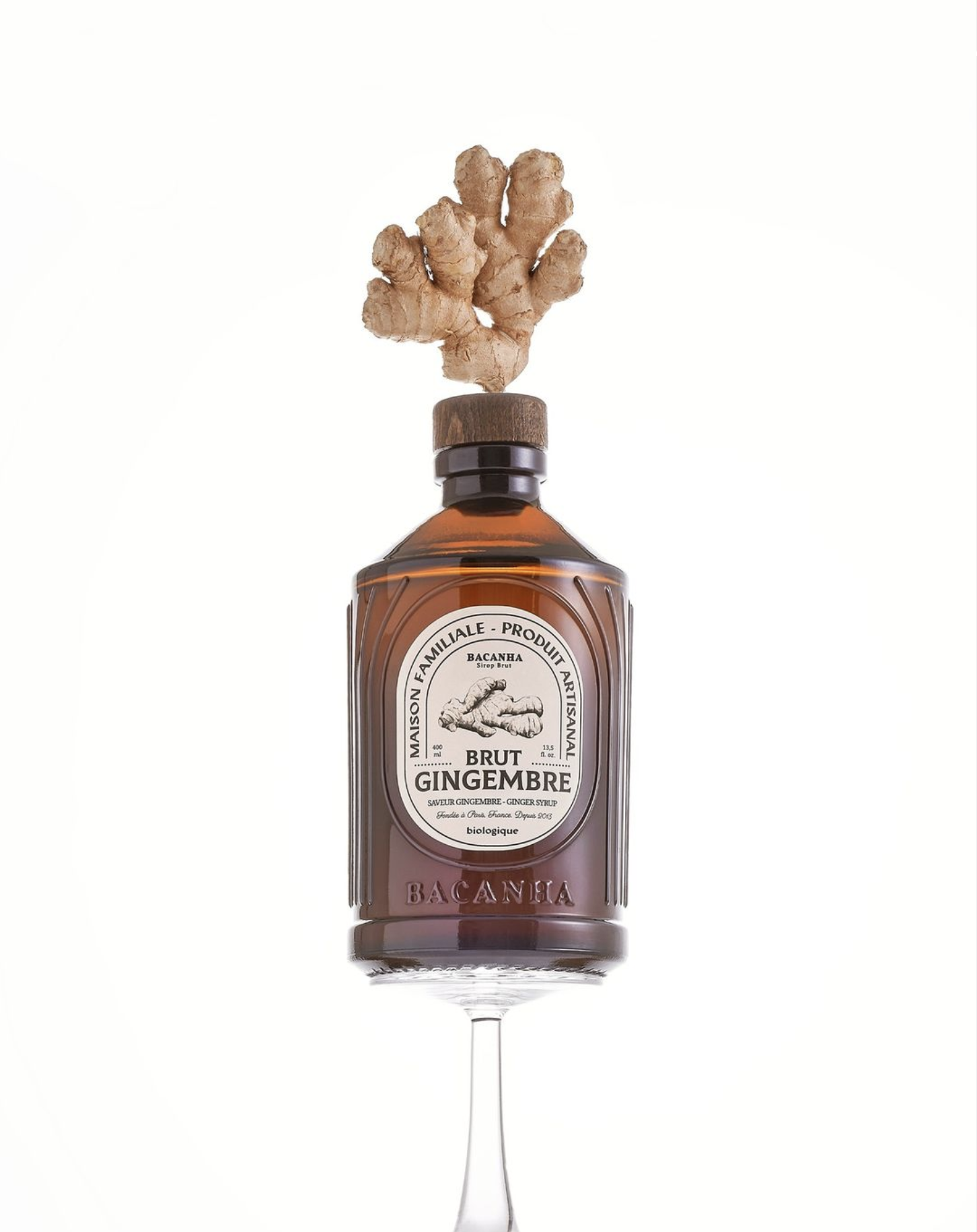 Bacanha USA - Wholesale Cocktail Mix/Syrup - Raw Ginger Syrup - Organic - 13,5 fl. oz.3