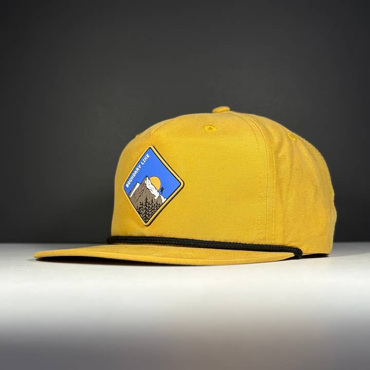 Lone Peak Hat / Yellow for wholesale by Boundary Line Company
