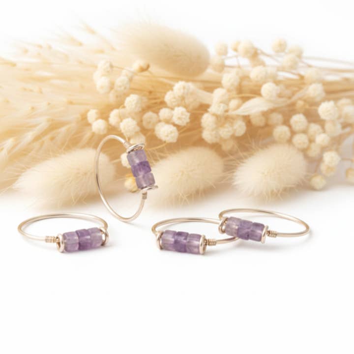 Amethyst Stone Ring for wholesale by Produtos Namasté