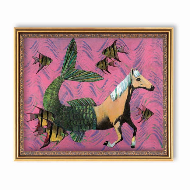 Impressão artística Horse Mermaid 8x10" por atacado de Pergamo Paper Goods