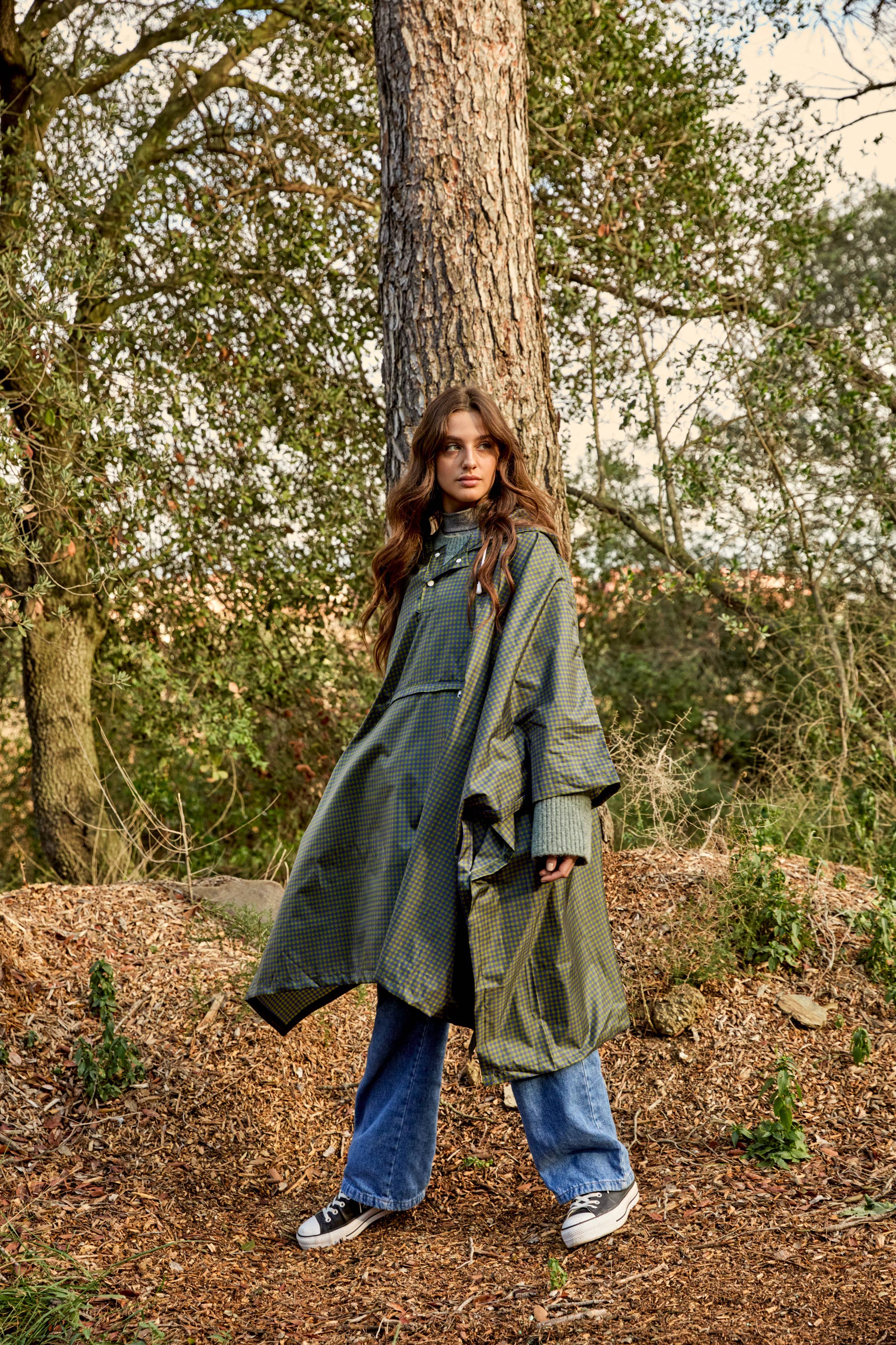 Mkr International - Wholesale Poncho - Women's - "Tartan" Foldable Waterproof Poncho Clima C-Collection14