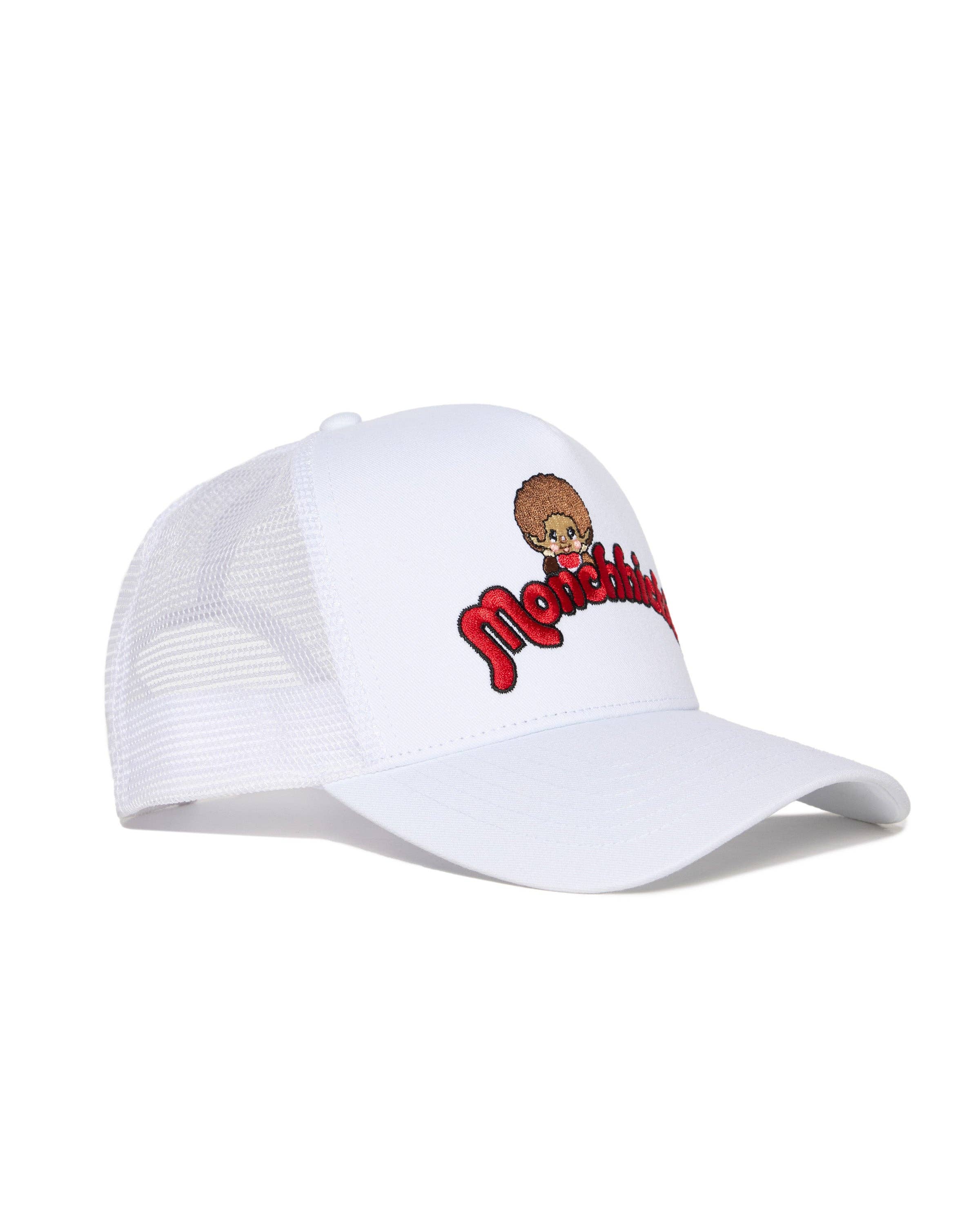 SAMII RYAN - Wholesale Trucker Hat - Women's - Monchhichi™ Logo Trucker Hat, White4