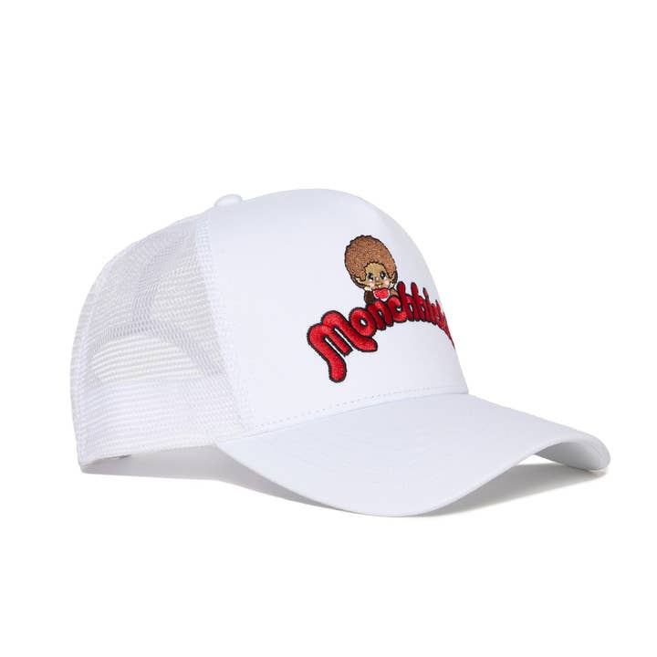SAMII RYAN - Wholesale Trucker Hat - Women's - Monchhichi™ Logo Trucker Hat, White4