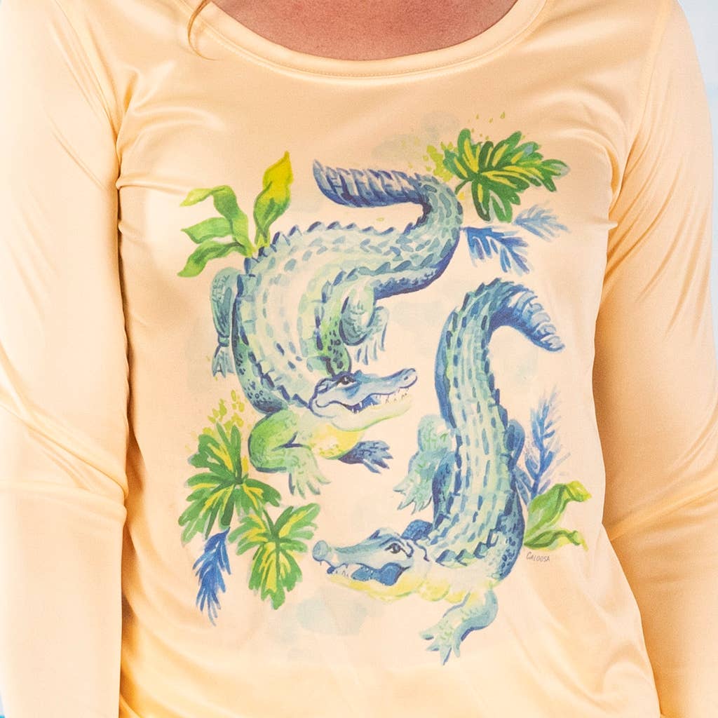 Caloosa WaterWear - Wholesale Screen Printed T-Shirt - Women's - "Alligator Alley" UPF 50 Performance Ultra Comfort Shirt4