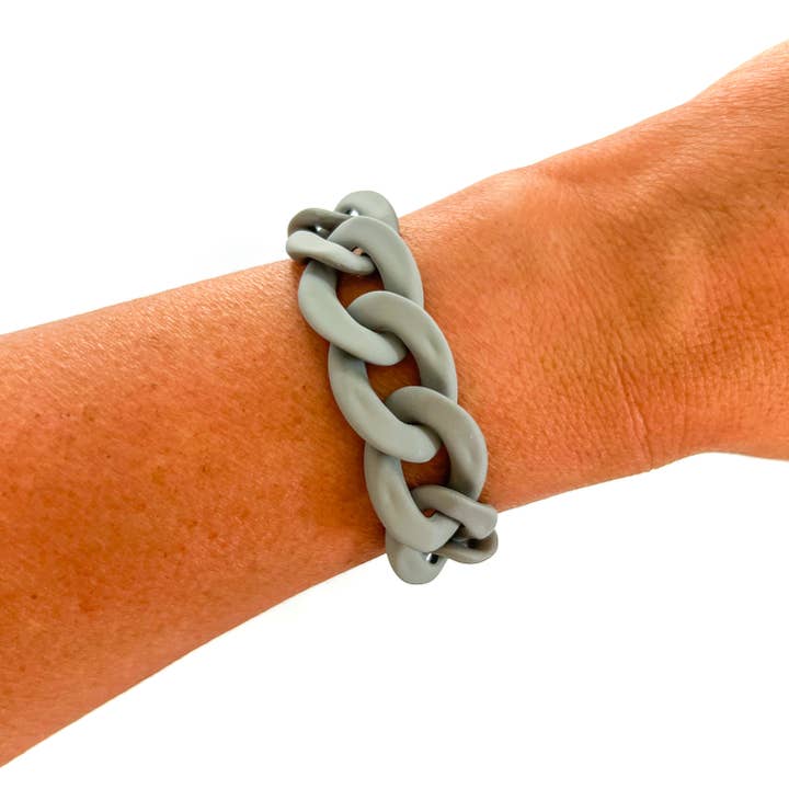 Savvy Bling - Wholesale Link & Chain Bracelet - All Chunky Acrylic Chain Link Bracelet