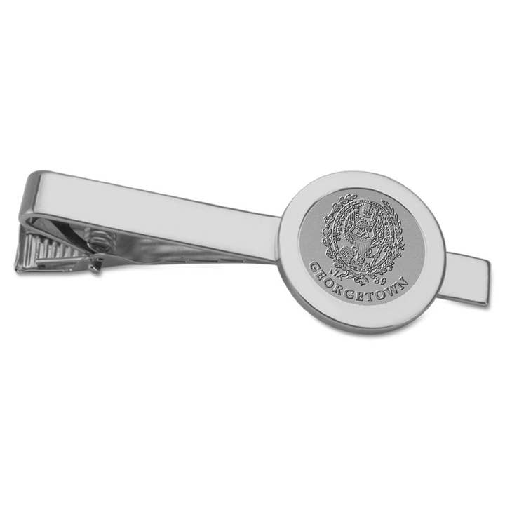 Georgetown Hoyas Silver Tie Bar for wholesale by Collegiate Gifts and Accessories