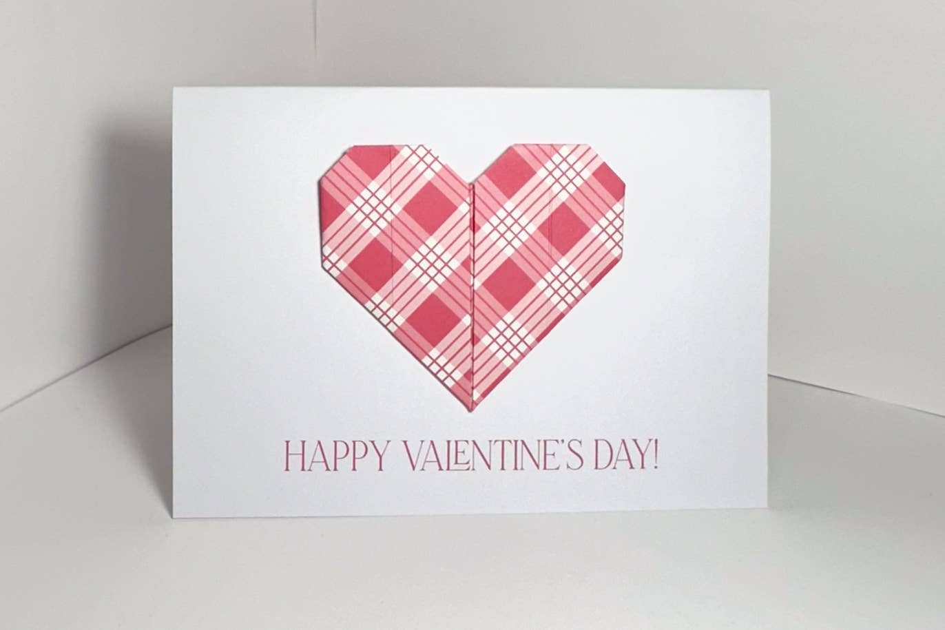Handmade Aloha Kauai - Wholesale Everyday Greeting Card - Handmade Orgami Heart Card - Palaka Print3