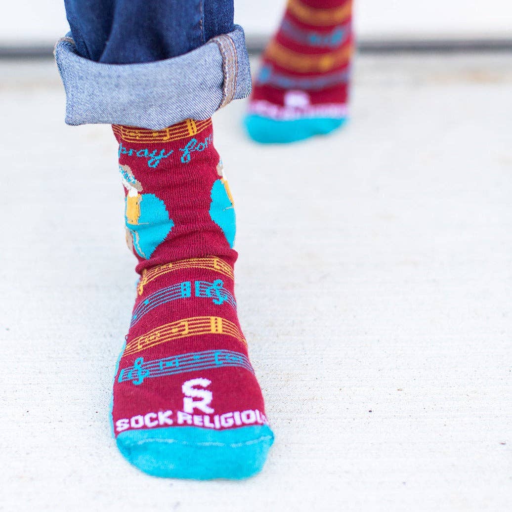 Sock Religious - Wholesale Socks - Kids - St. Cecilia Kids Socks1
