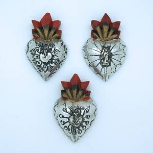 Whimsical Metal Heart Ornament – Papillon Wholesale