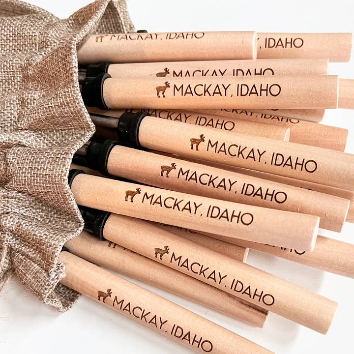 Wild Larch Creative - Wholesale Outdoor Grill Tools - City/State Custom S'More Sticks -Marshmallow Roasting Sticks4