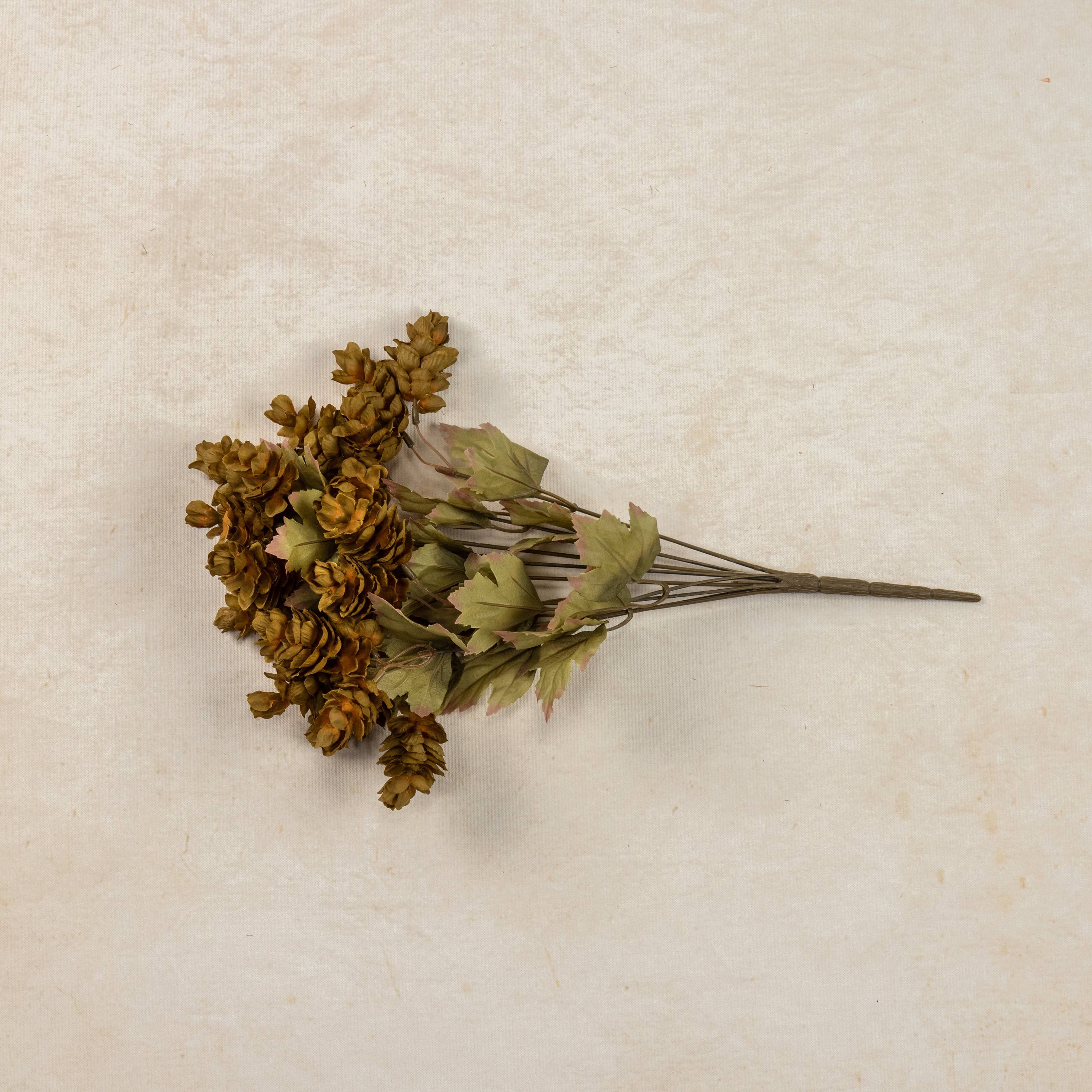 Ragon House - Wholesale Artificial Plant - 14" GREEN HOPS BUSH W/ FALL LEAVES1