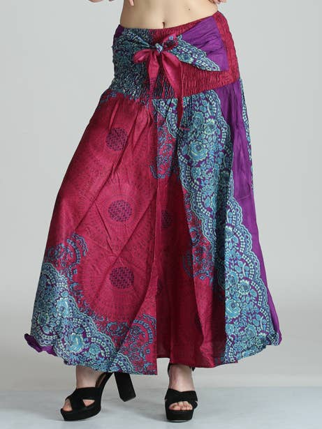 Women's Long Hippie Thai Boho Maxi Skirts Printed Wholesale for wholesale by Wevez