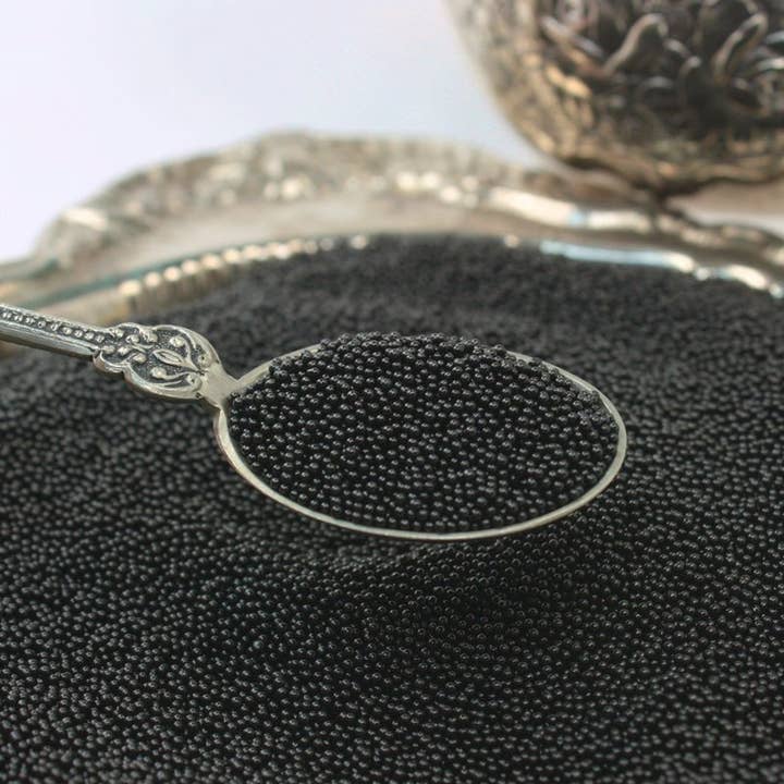 Nero Nero - Perline decorative in vetro per artisti in resina, unghie e artigianato in vendita all'ingrosso su Faire6