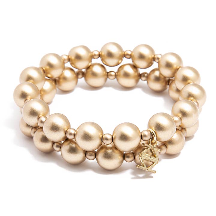 ZENZII Jewelry - Wholesale Jewelry Set - Beaded Metallic Stretch Bracelet Set Jewelry0