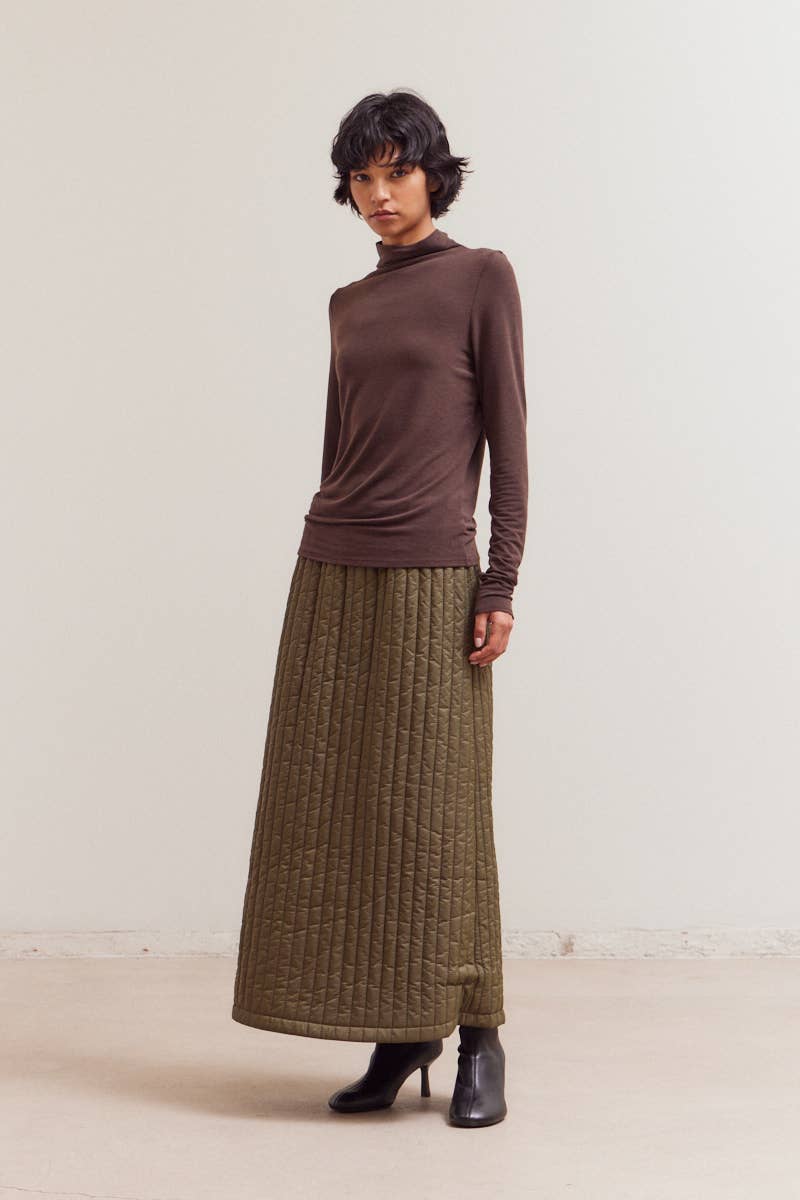 Grade & Gather - Vendita all'ingrosso Gonna - Donna - 50704 - GONNA TRAPUNTATA DI MEDIA LUNGHEZZA1