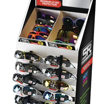 Sport Rayz Sunglasses Assortment 48PC Floor Display for wholesale by Novelty Brands