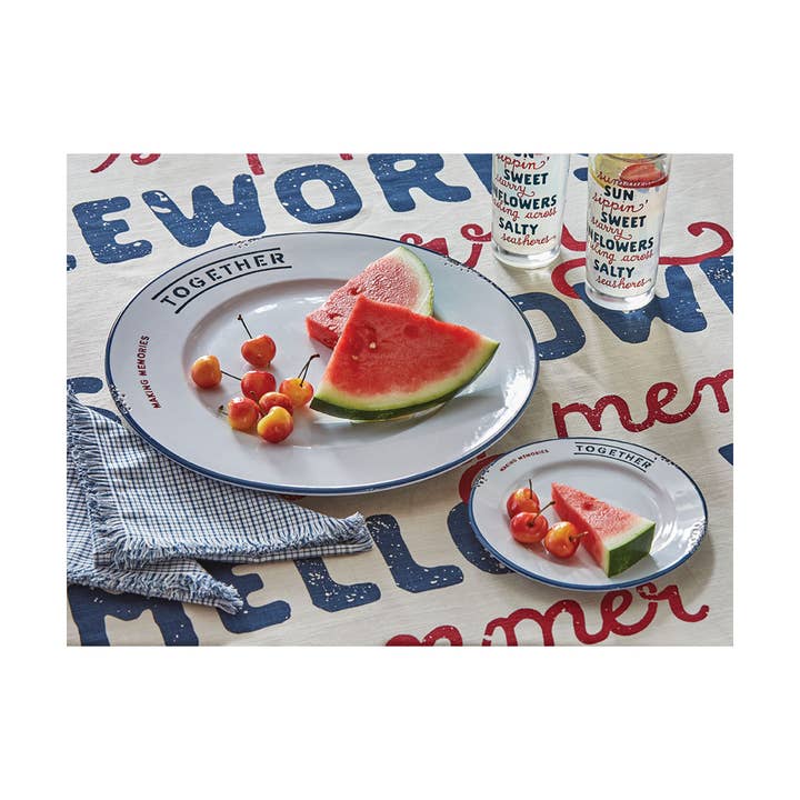 tag - Wholesale Dinner Plate - Making Memories App Plate - Multi