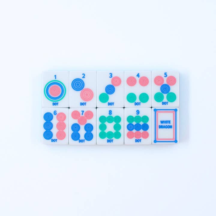 My Fair Mahjong - Wholesale Board Game - Crystal Prism Pink | Mahjong with Bold Angles and Vibrant Vibes | 1.25" x 0.9" x 0.7"4