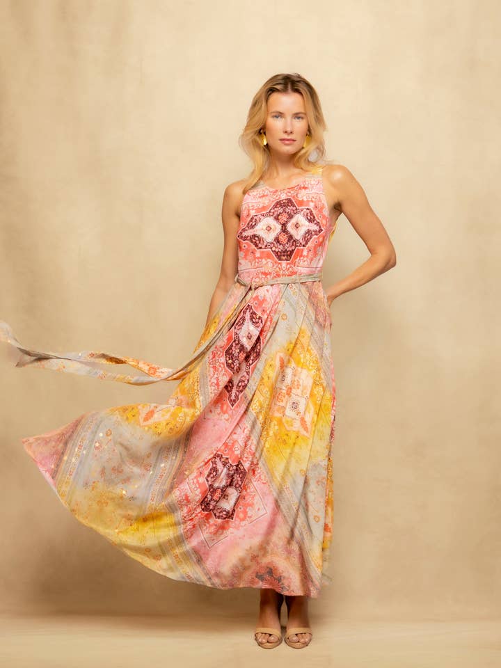 Lang kjole Sahara for engroshandel hos NIZA