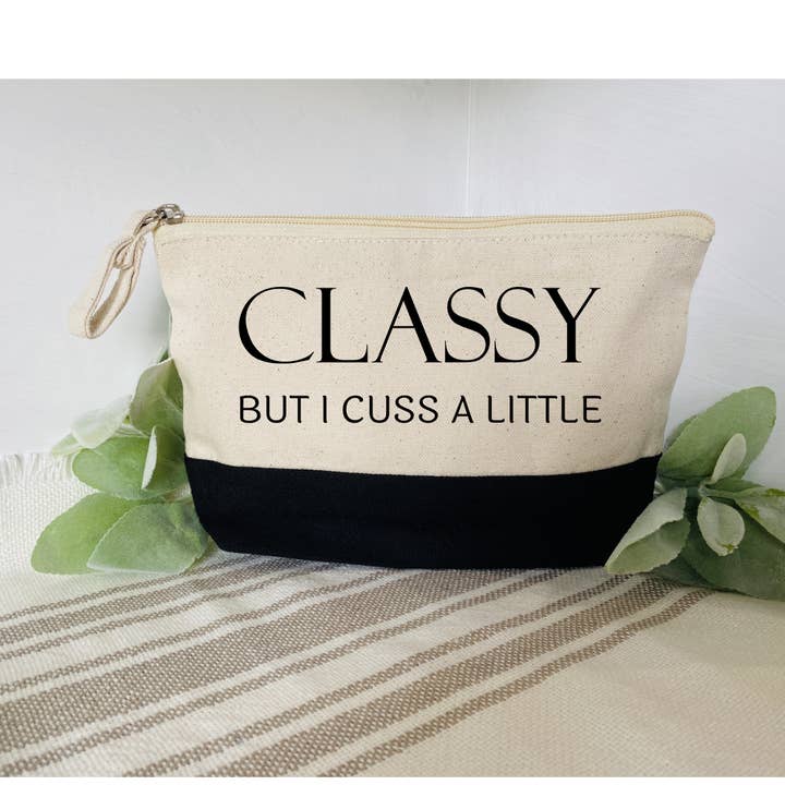 Classy But I Cuss a Little bag for wholesale by Oak & Willow