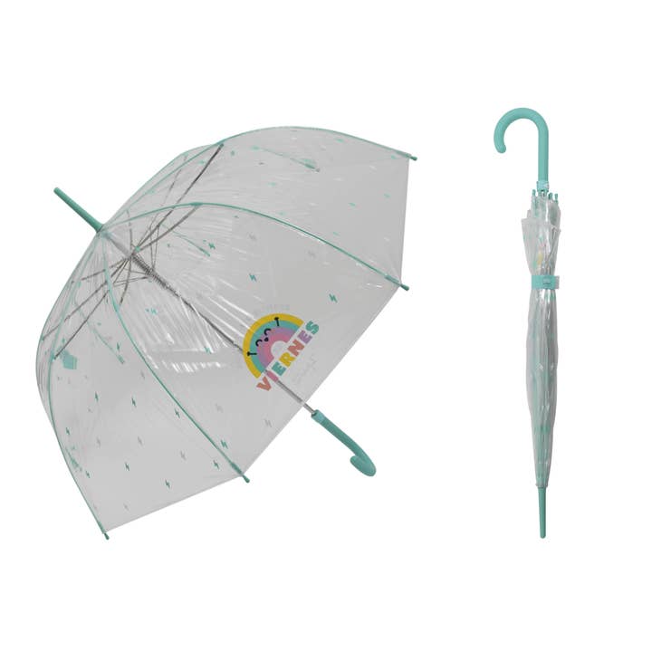 Mkr International - Wholesale Umbrella - Women's - Automatic Transparent Umbrella with Phrases. Mr.Wonderful1