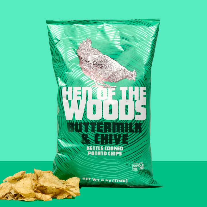 Chips de pommes de terre cuites à la bouilloire au babeurre et à pour la vente par Hen of the Woods