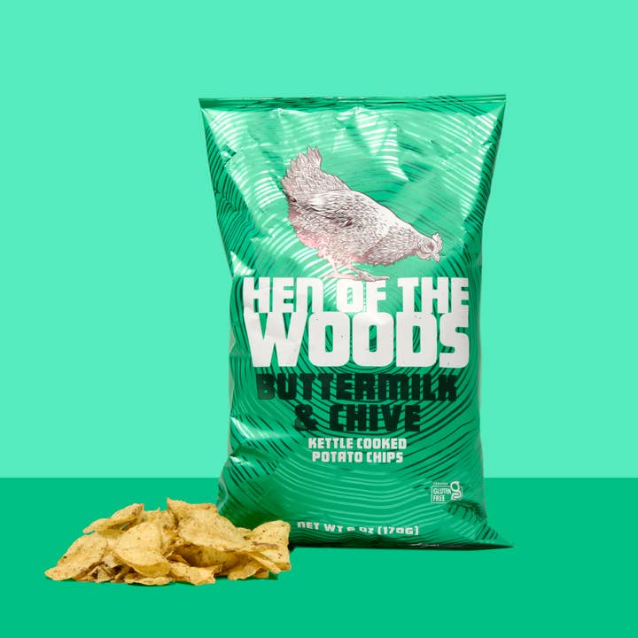 Chips de pommes de terre cuites à la bouilloire au babeurre et à pour la vente par Hen of the Woods