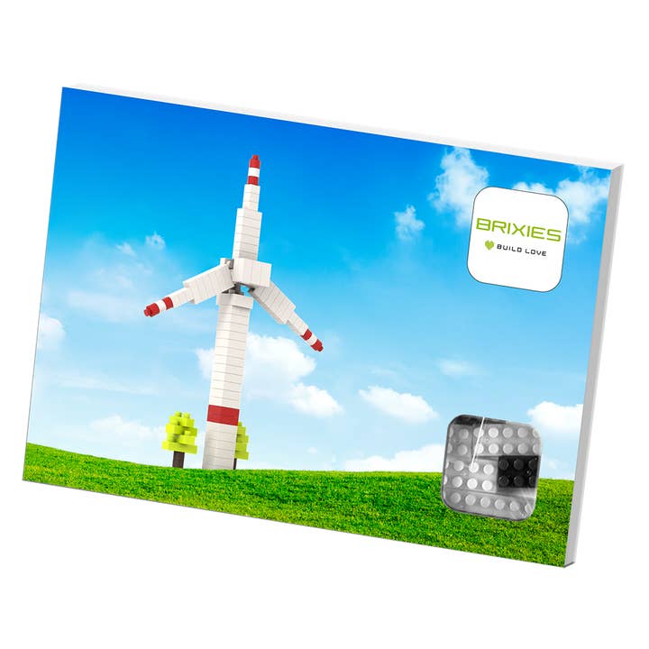 Brixies - Wholesale Build-a-Toy - Kids - BRIXIES Postcard Wind Turbine3