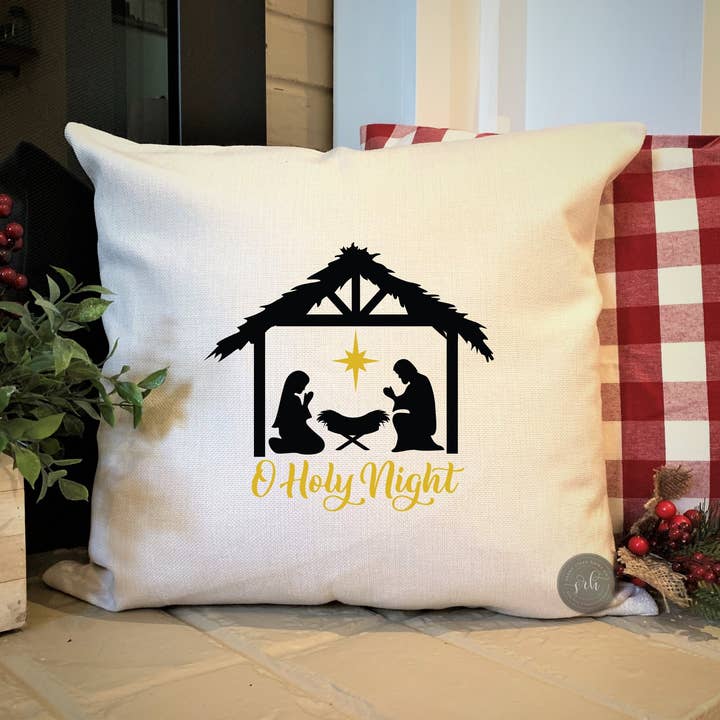 Housse de coussin de Noël de ferme | Décor de Noël rustique pour la vente par Stone River Home Co