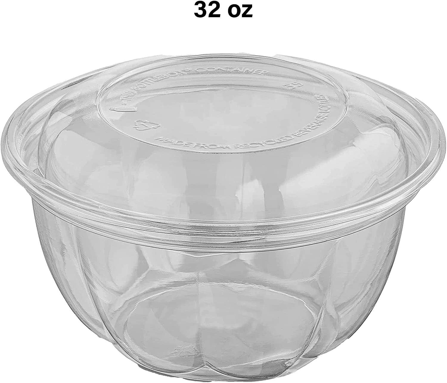 MT Products - Wholesale Food Storage Container - MT Products Clear Plastic Salad Container 32 oz9