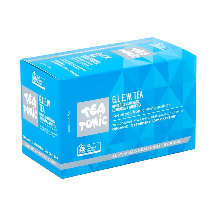 Glew (ginger, Lemongrass, Echinacea, White Tea) 20 Teabags for wholesale by Tea Tonic