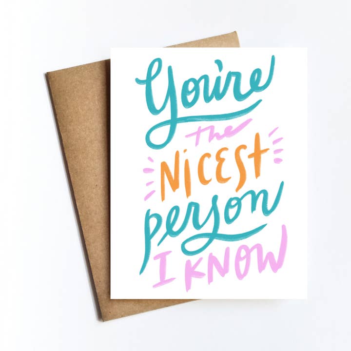 Carta per la persona più bella per la vendita all'ingrosso da parte di Kate Moore Creative Studio