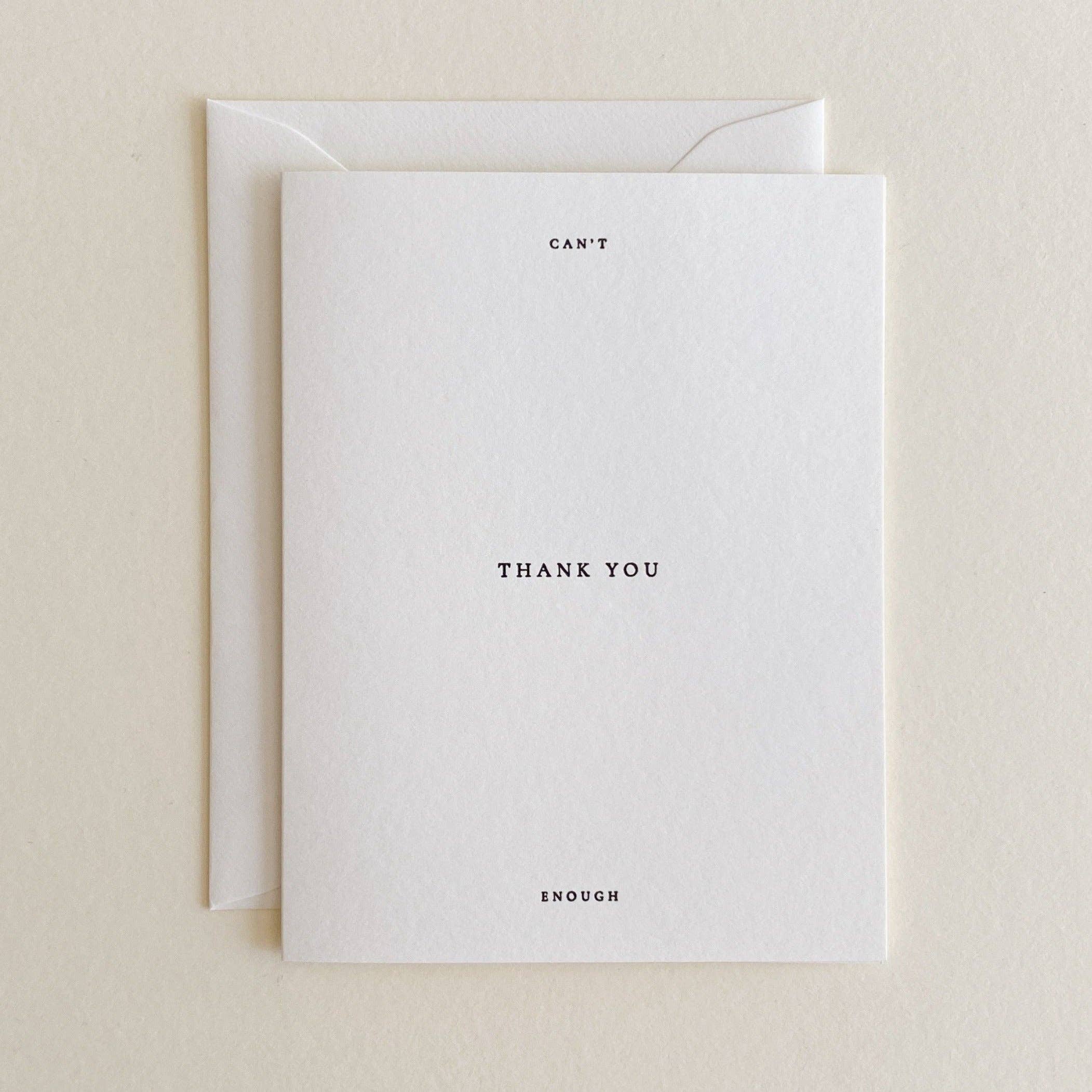 Jaymes Paper - Wholesale Thank You Card - Thank You No. 010
